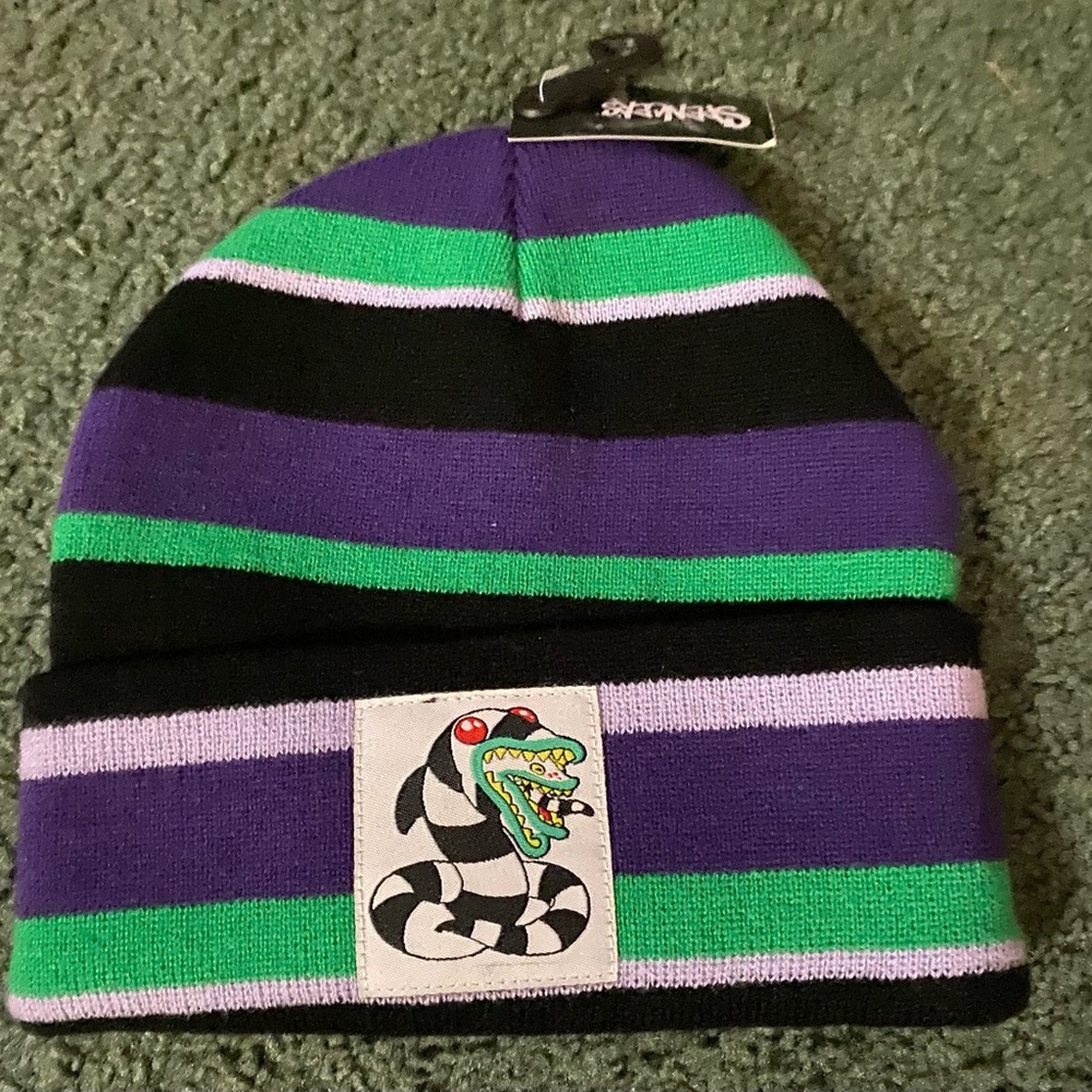 BEETLEJUICE WINTER BEANIE HAT NEW